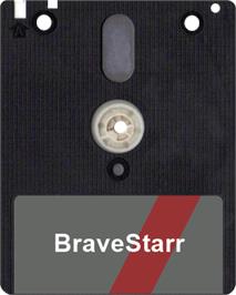 Artwork on the Disc for BraveStarr on the Amstrad CPC.