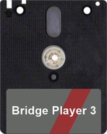 Artwork on the Disc for Bridge Player 3 on the Amstrad CPC.
