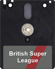 Artwork on the Disc for British Super League on the Amstrad CPC.
