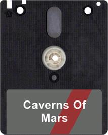 Artwork on the Disc for Caverns Of Mars on the Amstrad CPC.