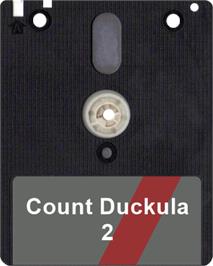 Artwork on the Disc for Count Duckula 2 Featuring Tremendous Terence on the Amstrad CPC.