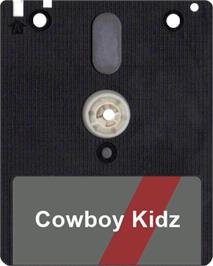 Artwork on the Disc for Cowboy Kidz on the Amstrad CPC.