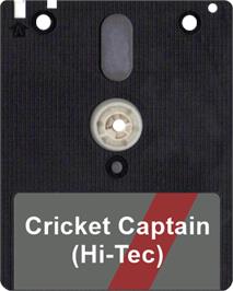 Artwork on the Disc for Cricket Captain on the Amstrad CPC.