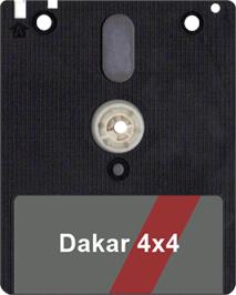 Artwork on the Disc for Dakar 4x4 on the Amstrad CPC.