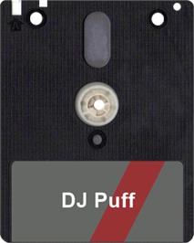 Artwork on the Disc for Dj Puff on the Amstrad CPC.