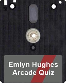 Artwork on the Disc for Emlyn Hughes Arcade Quiz on the Amstrad CPC.