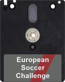 Artwork on the Disc for European Soccer Challenge on the Amstrad CPC.