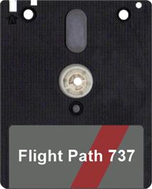 Artwork on the Disc for Flight Path 737 on the Amstrad CPC.