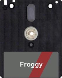 Artwork on the Disc for Froggy on the Amstrad CPC.