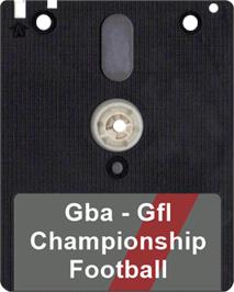 Artwork on the Disc for GFL Championship Football on the Amstrad CPC.