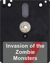 Artwork on the Disc for Invasion Of The Zombie Monsters on the Amstrad CPC.