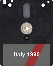 Artwork on the Disc for Italy 1990 on the Amstrad CPC.