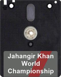 Artwork on the Disc for Jahangir Khan's World Championship Squash on the Amstrad CPC.