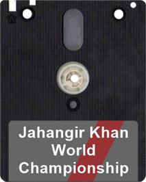 Artwork on the Disc for Jahangir Khan World Championship Squash on the Amstrad CPC.