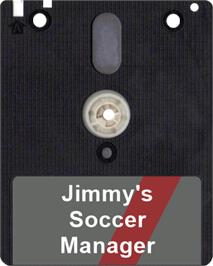 Artwork on the Disc for Jimmy's Soccer Manager on the Amstrad CPC.