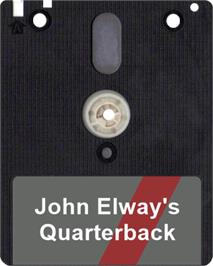Artwork on the Disc for John Elway's Quarterback on the Amstrad CPC.