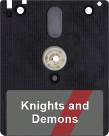 Artwork on the Disc for Knights And Demons on the Amstrad CPC.