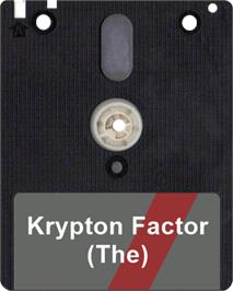 Artwork on the Disc for Krypton Factor on the Amstrad CPC.