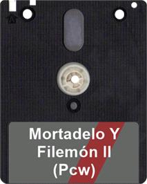 Artwork on the Disc for Mortadelo y Filemon 2 on the Amstrad CPC.