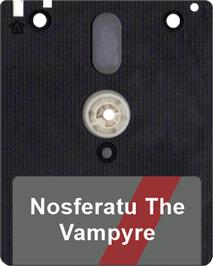 Artwork on the Disc for Nosferatu the Vampyre on the Amstrad CPC.