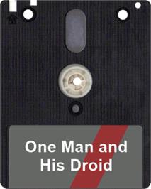Artwork on the Disc for One Man and his Droid on the Amstrad CPC.
