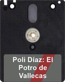 Artwork on the Disc for Poli Díaz on the Amstrad CPC.