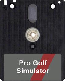 Artwork on the Disc for Pro Golf Simulator on the Amstrad CPC.