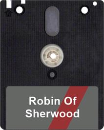 Artwork on the Disc for Robin of Sherwood: The Touchstones of Rhiannon on the Amstrad CPC.