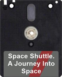 Artwork on the Disc for Space Shuttle: A Journey into Space on the Amstrad CPC.