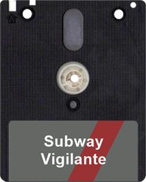 Artwork on the Disc for Subway Vigilante on the Amstrad CPC.