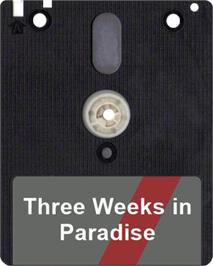 Artwork on the Disc for Three Weeks in Paradise on the Amstrad CPC.