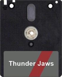 Artwork on the Disc for Thunder Jaws on the Amstrad CPC.