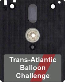 Artwork on the Disc for Trans-Atlantic Balloon Challenge on the Amstrad CPC.