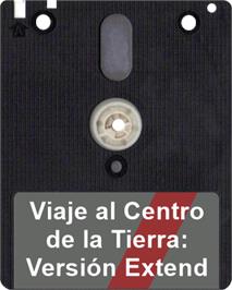 Artwork on the Disc for Viaje Al Centro De La Tierra on the Amstrad CPC.