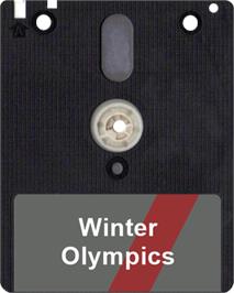 Artwork on the Disc for Winter Olympics on the Amstrad CPC.