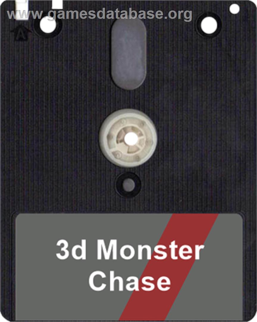 3D Monster Chase - Amstrad CPC - Artwork - Disc