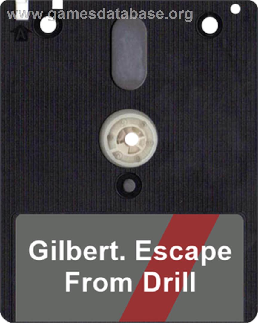 Gilbert - Escape From Drill - Amstrad CPC - Artwork - Disc