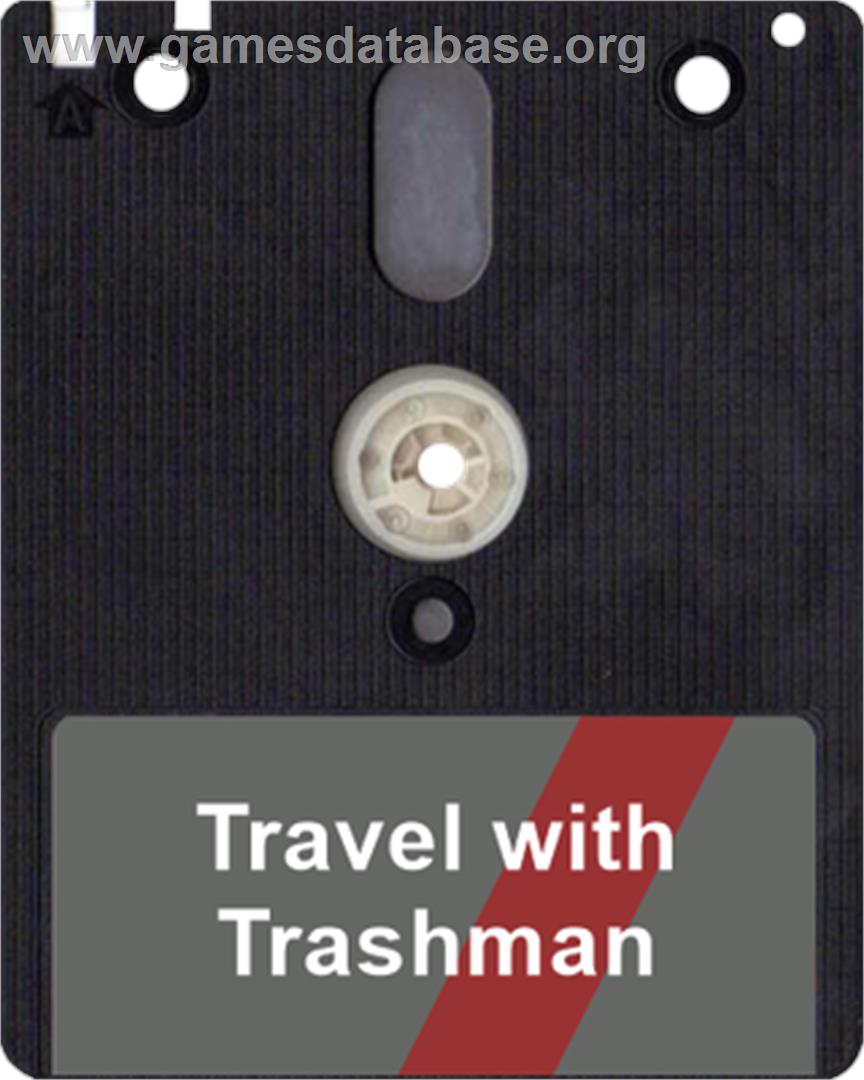 Travel With Trashman - Amstrad CPC - Artwork - Disc