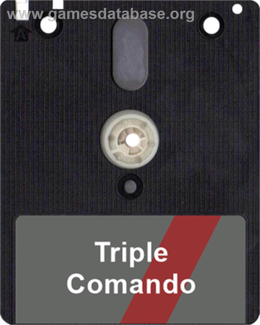 Triple Comando - Amstrad CPC - Artwork - Disc