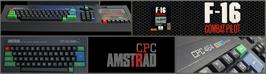 Arcade Cabinet Marquee for F-16 Combat Pilot.