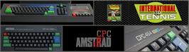 Arcade Cabinet Marquee for International 3D Tennis.