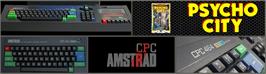 Arcade Cabinet Marquee for Psycho City.