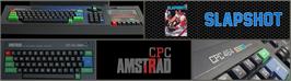 Arcade Cabinet Marquee for SLAP-SHOT! Hockey.