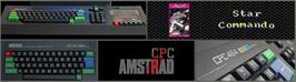 Arcade Cabinet Marquee for Star Commando.