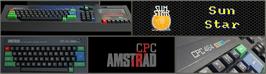 Arcade Cabinet Marquee for Sun Star.