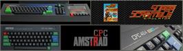 Arcade Cabinet Marquee for Super Scramble Simulator.