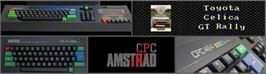 Arcade Cabinet Marquee for Toyota Celica GT Rally.
