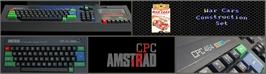 Arcade Cabinet Marquee for War Cars Construction Set.