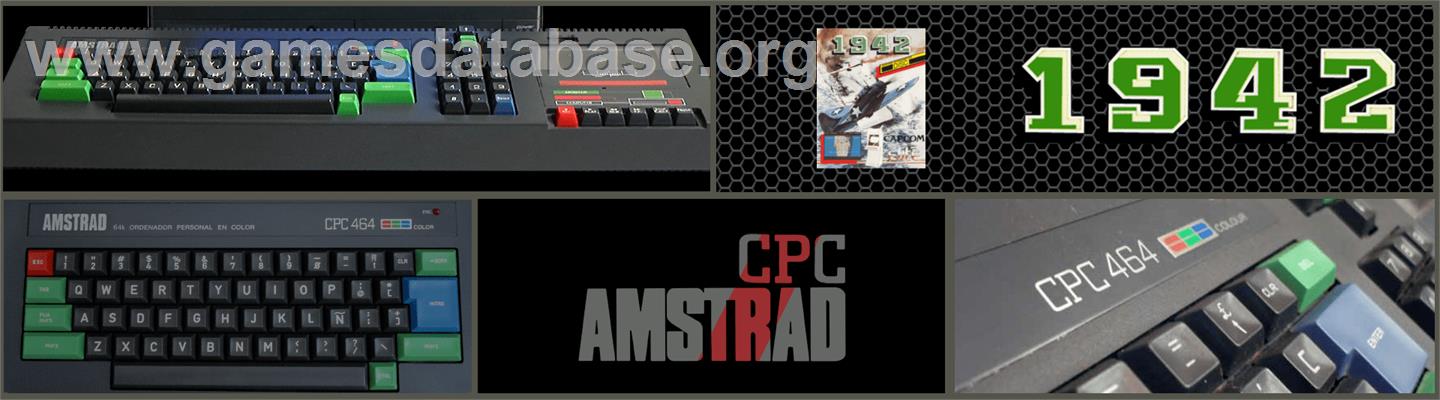 1942 - Amstrad CPC - Artwork - Marquee
