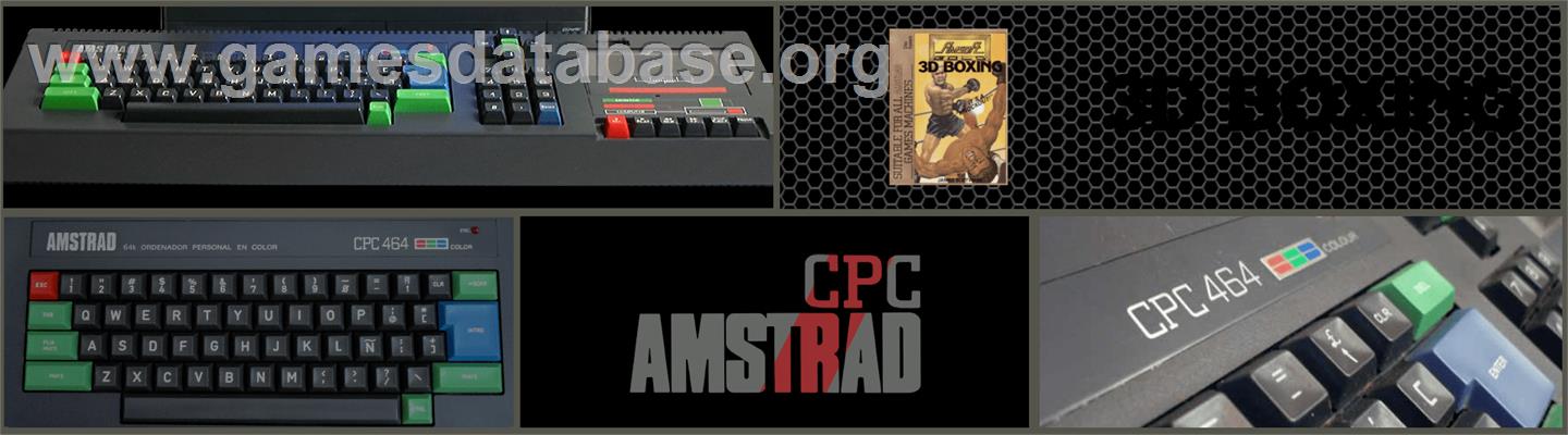 3D Boxing - Amstrad CPC - Artwork - Marquee